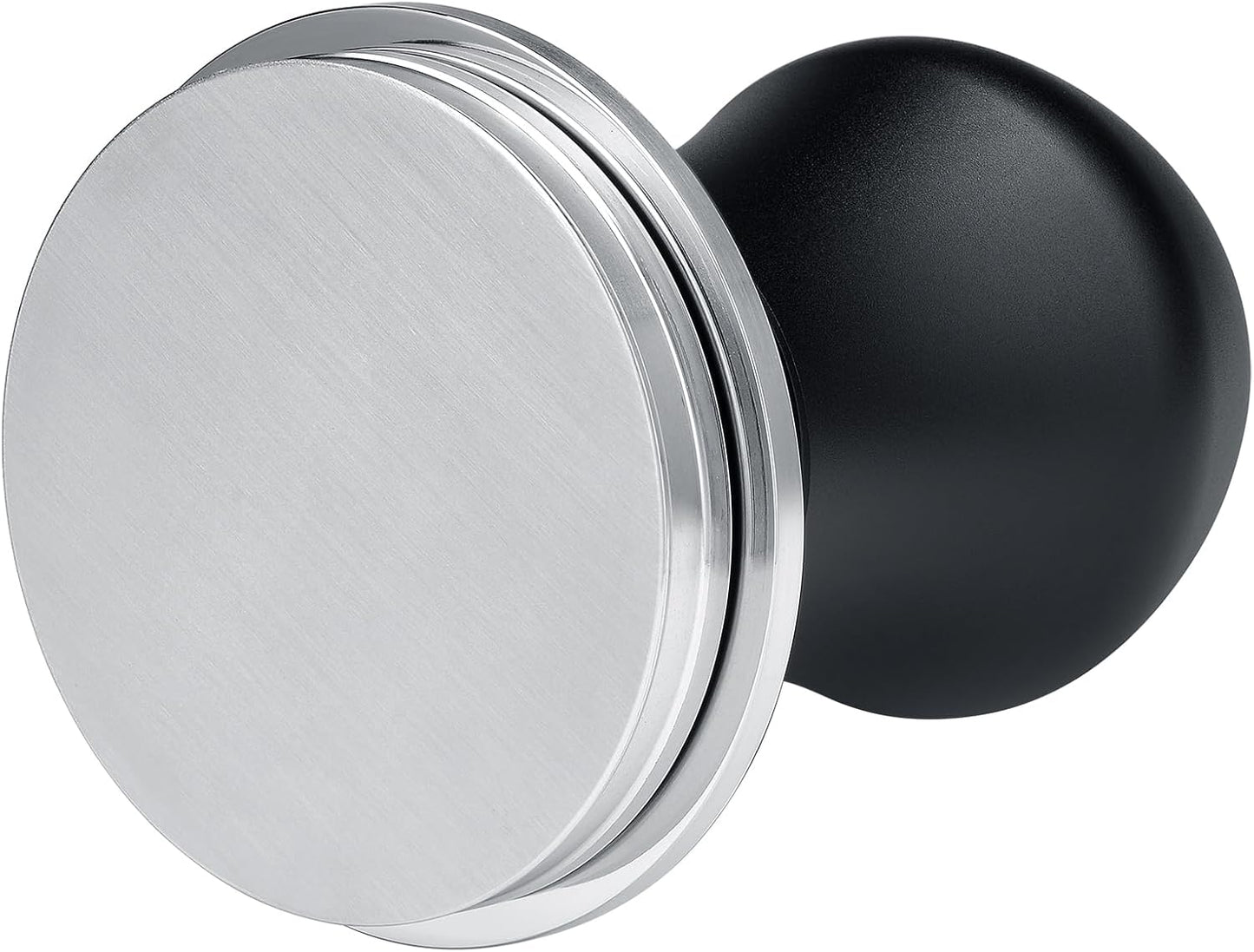 Normcore 51mm Coffee Tamper V4.1 Mini, Spring-Loaded with Click Feedback, Self-Leveling Stainless Steel Flat Baffle, Compatible with 51mm Espresso Machines Portafilter, Black
