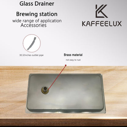 Stainless Steel Drip Tray - Perfect for Homes, Clubs, Bars, Cafes, Restaurants, Hotels, Or Commercial Use - Easy to Clean, No Drainage Required (7 * 12.8inch)