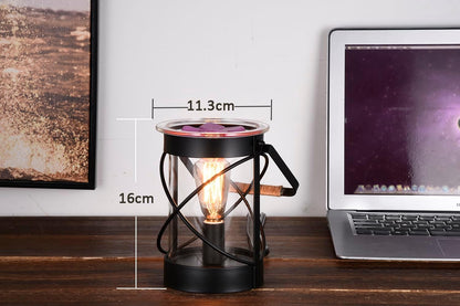Electric Wax Warmer - Metal Wax Melting for Scented Wax, Edison Light Bulb Candle Wax Burner, for Home Decoration Office Wax Melting Melter, Gift (Retro, Metal Handle)
