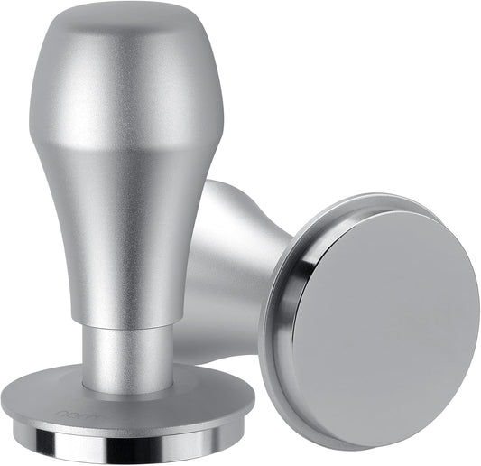 Normcore 49.7mm Coffee Tamper V4.1, Spring-loaded Tamper with Click Feedback For La Pavoni Pre-Millennium, ROK Espresso Maker, Silver