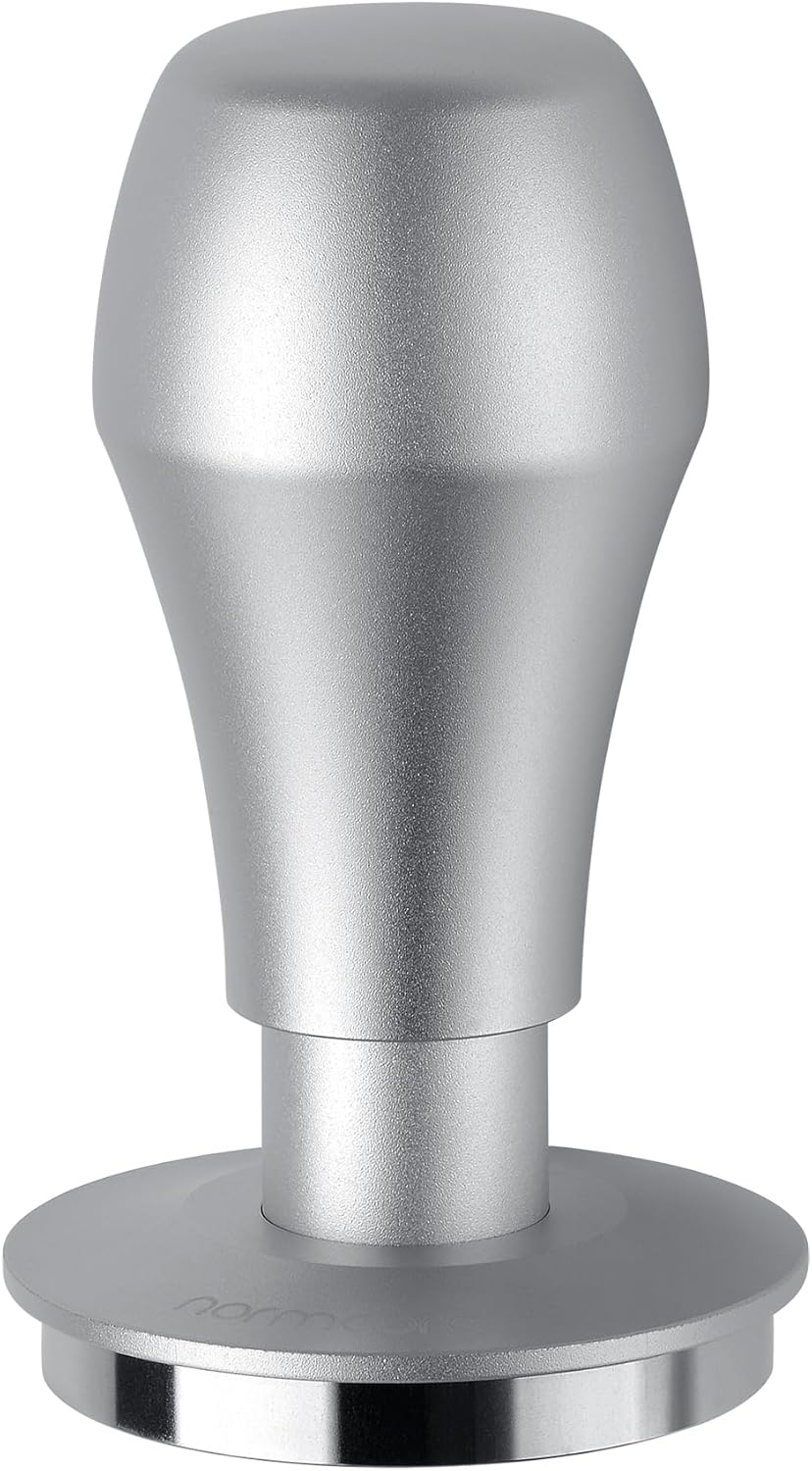 Normcore 53.3mm Coffee Tamper V4.1 with Click Sound Feedback, Spring Loaded Tamper With Stainless Steel Flat Base, Compatible with 54mm Breville Sage Espresso Machine Portafilter, Silver