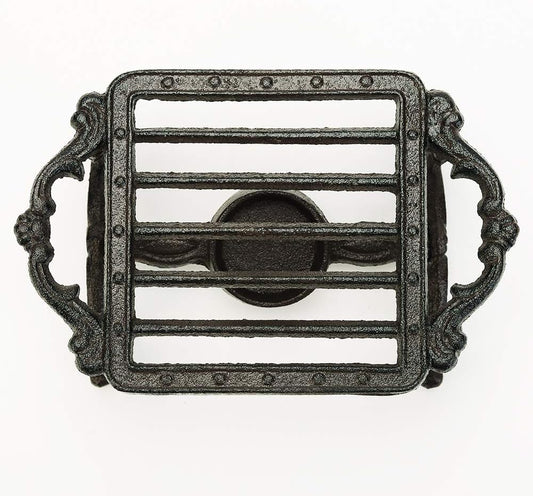Sungmor Heavy Duty Cast Iron Teapot Dish Warmer Stable Holder for Tealight Stand | Tealight Warmer Decorative Stove for Villa Yard Balcony-Square
