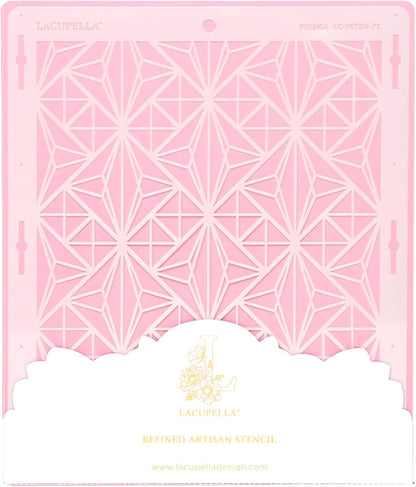 Cake Decorating Stencil for Tall Buttercream Cake, Royal Icing, Ganache, Paint, Airbrush (PRISKA)
