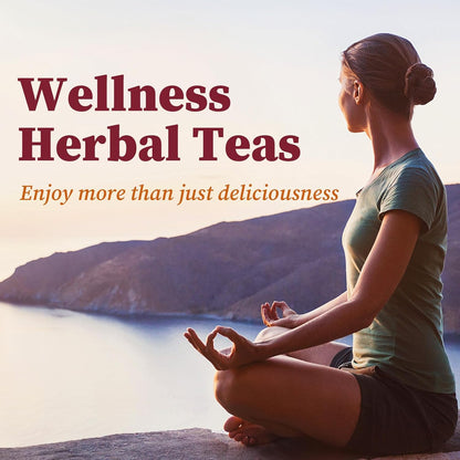 Fullchea - Cranberry Apple Tea, 45 Teabags - Cranberry Tea with Apple, Hibiscus, Rose & Licorice – Naturally Sweet & Tart - Non-GMO - Caffeine-Free - Wellness Support