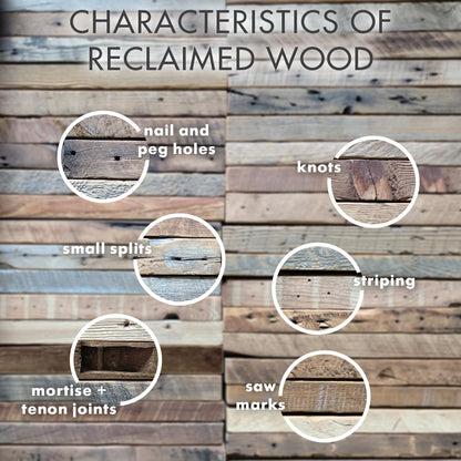 Urban Legacy Reclaimed Barnwood Planks | Floating Shelves for Wall w/Flush Mount Shelf Bracket Set Included | Set of 2 (White Wash, 36" x 7"x 2")