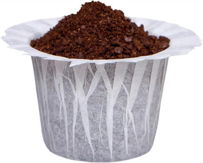 100 Count Disposable Coffee Paper Filters,Compatible with Keurig Brewers Single Serve 1.0 and 2.0, Fit all Reusable Coffee Pods.