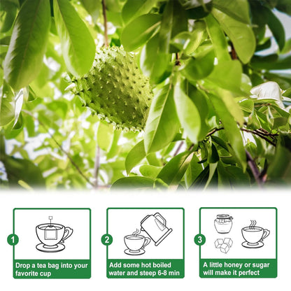 TEARELAE - Soursop Leaves Tea - 1.5g x 50 Count - 100% Pure Soursop Graviola Leaves Tea Bag - Country of Origin Thailand - Support Digestion & Rich In Nutrients