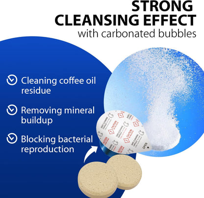 Powerful Vertuo Cleaning Pods and Capsules Cleaner Kit - for Coffee Machines - Made from 100% Plant-Based 1st Grade Formula - Includes 6 Cleaning Capsules Only Compatible with Vertuo