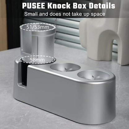 PUSEE Espresso Tamping Station, Espresso Organizer Station Fit for 51/54/58mm Espresso Accessories, Plastic Espresso Station Coffee Tamper Station, Multifunctional Coffee Tools Organzier (3 in 1)