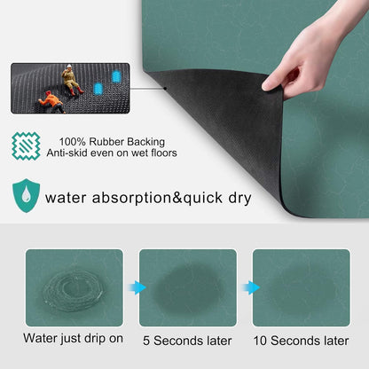GOLENER Coffee Maker Mat For Countertops, Absorbent, Washable, Reversible Microfiber Dish Drying Mat For Kitchen Accessories, Under Small Appliance Mats
