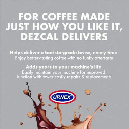 Dezcal Descaling Tablets - 120 Uses, Universal Compatibility with Keurig, Nespresso, Breville, De’Longhi, and More - Effective Descaler for Coffee Makers, Espresso Machines, Boilers, and More
