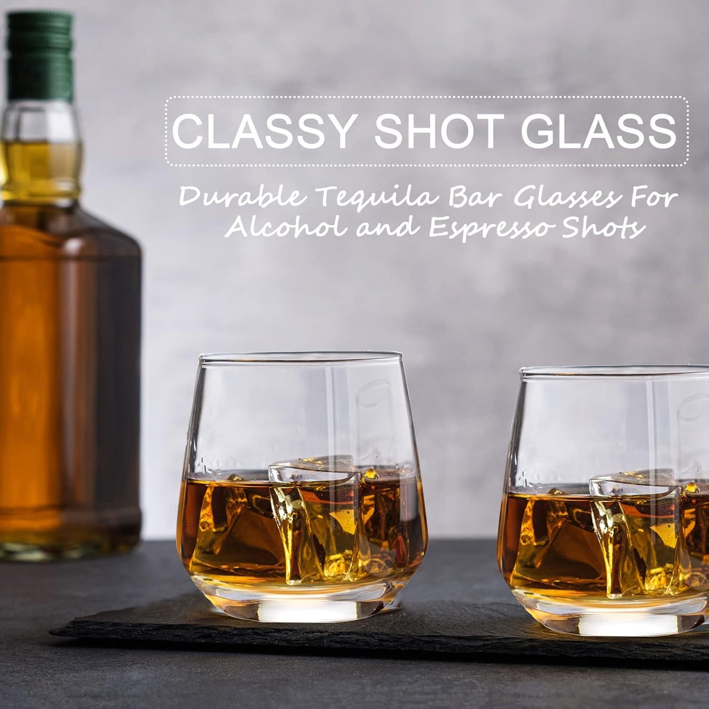 Zopeal 48 Pack Shot Glasses 3.25 oz Tequila Whiskey Tasting Glass Cups Small Liquor and Spirit Bar Shooter for Drinking Tasting Espresso Beer Juice