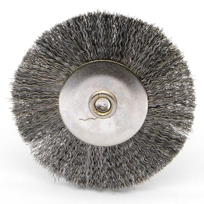 20PCS T-shaped Wire Brushes - Metal Rust Removal, Polishing, Cleaning - 38mm Diameter, 3mm Shaft - Removes Burrs, Dust, and Oxide Layer - Handles Rough Surfaces - Designed for Industrial and DIY Use