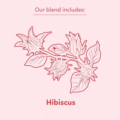 Indochine Blends Hibiscus Tea Bags | 100% Pure Hibiscus Flower | Sugar-Free, Caffeine-Free Herbal Tea | Double Chamber, Individually Wrapped Tea Bags| Rich in Natural Goodness and Flavor | 3.5 oz | 50 Tea Bags