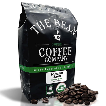 The Bean Organic Coffee Company Suzi's Power Bean, Dark Roast, Whole Bean Coffee, 5-Pound Bag
