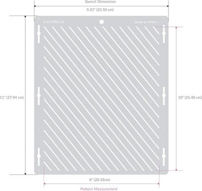 Cake Decorating Stencil for Tall Buttercream Cake, Royal Icing, Ganache, Paint, Airbrush (Lorna)