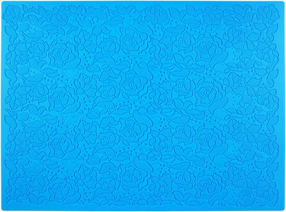 Embossing Lace Fondant Molds, Silicone Cake Fondant Mat, Rose Impression Lace Mold, Multi Circle Flowers Lace Mat Wedding Cake Decoration Tool