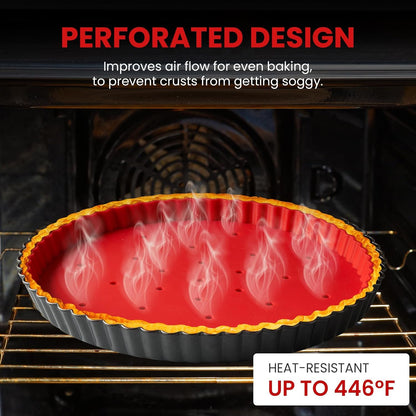 Pie Weights for Blind Baking 10" Tart Pan,Silicone Pie Weight for Baking Crust,Reusable Pies Crust Weights – for Pies/Tart/Quich– Food-Safe,Dishwasher Safe – Designed Exclusively for 10 in. Tart Pan