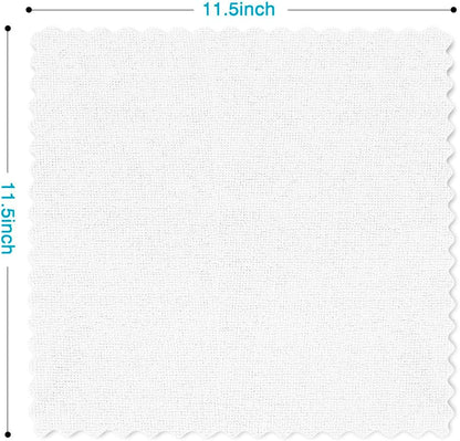 Orighty Cleaning Cloths, Shop Towels 50 Pack, Shop Rags Reusable, Microfiber Cleaning Rags Bulk for Cars, Multi-Purpose Lint Free Towels for Automotive, Mechanic, Kitchen, 11.5’’ x 11.5’’, White