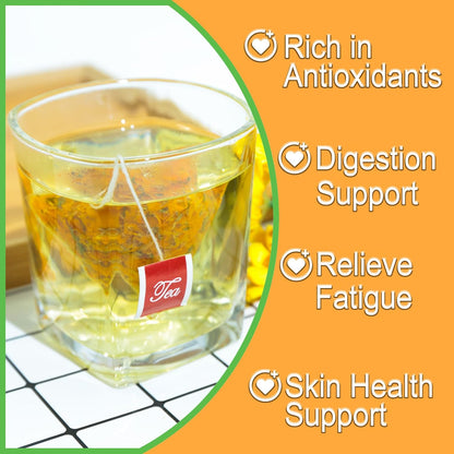 TEARELAE - Premium Calendula Flowers Tea Bags - 1.5g x 40 Count - Natural Calendula Tea Cut & Sifted - Non-GMO - Caffeine-free - Digestion Support & Improve Skin Health