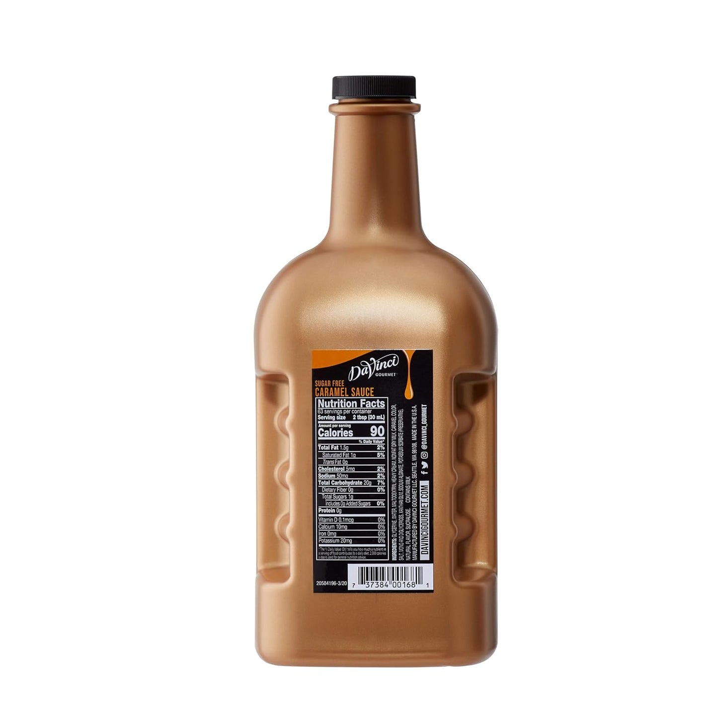 DaVinci Gourmet Sugar Free Caramel Sauce, 64 Fluid Ounces (Pack of 1)