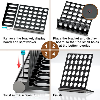 Coffee Pods Holder Organizer Compatible with K cup,36 Pods Large Capacity Coffee Pod Storage Organizer Compatible with keurig pods, Space Saving K-Cups Organizer for Kitchen Office Coffee Bar
