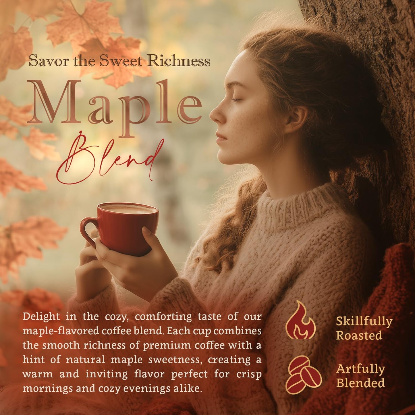 Coffea Flavor Fine Organic Coffee - Maple Ground Coffee Medium Roast | 100% Arabica Coffee| Perfect for Espresso | USDA Certified Organic | Fair Trade | Grown and Roast in the Caribbean |16 Oz