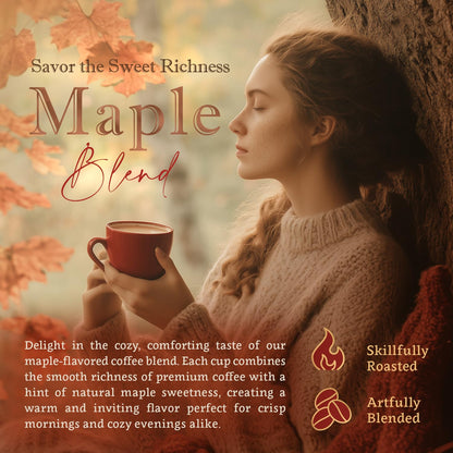 Coffea Flavor Fine Organic Coffee - Maple Ground Coffee Medium Roast | 100% Arabica Coffee| Perfect for Espresso | USDA Certified Organic | Fair Trade | Grown and Roast in the Caribbean |16 Oz
