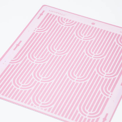 Large Cake Decorating Stencil (ENIC) Art Deco Pattern