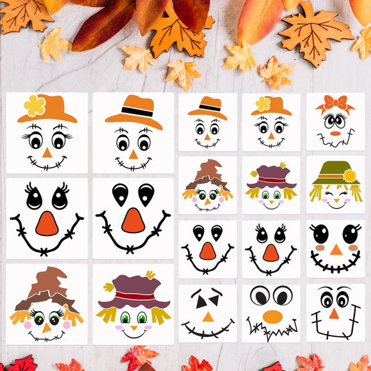 Fall Stencils Scarecrow Stencils Reusable Autumn Stencil DIY Crafts Templates for Painting on Wood Block T-Shirts Holiday Decor