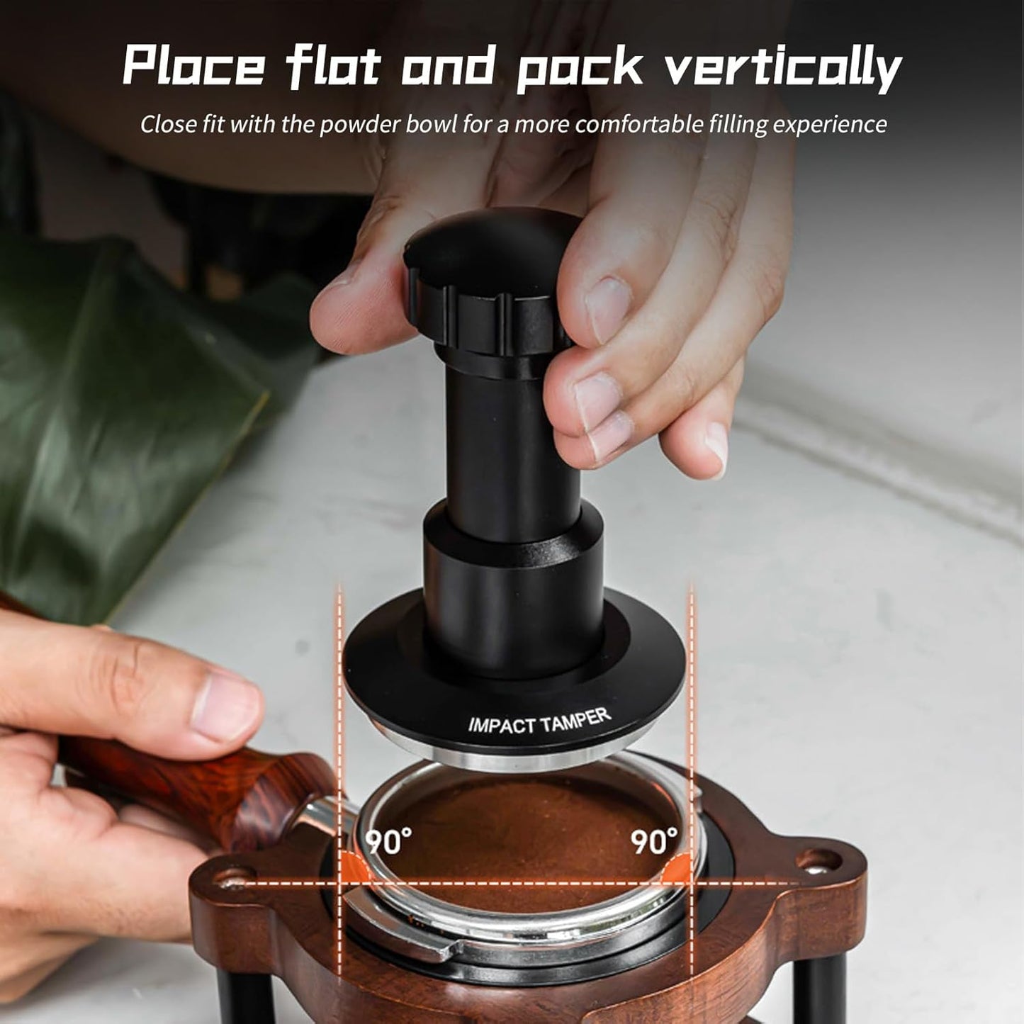 Irishom Coffee Hand Tamper 25-35lb Adjustable Pressure 4 Spring System Detachable Espresso Tamper 304 Stainless Steel