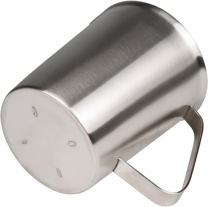 Measuring Cup, Stainless Steel Measuring Cup (48 Ounce, 1.5 Liter-6 Cup), Heavy- Duty Frothing Pitcher, Milk Frothing Pitcher Milk Frother Cup with Marking with Handle for Espresso Machines
