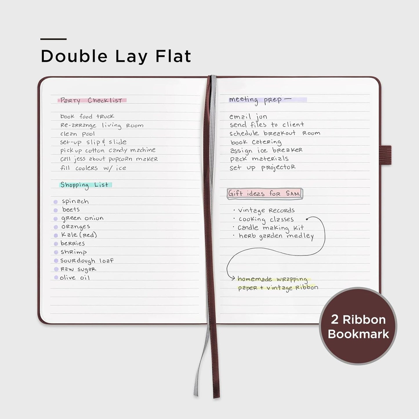&And Per Se Lined Journal Notebook, 160 Pages, A5 5.7 x 8 inches College Ruled Thick Paper Notebook Journals for Writing, Hardcover Notebooks for Women Men Office School (1 Pack, Dark Red)
