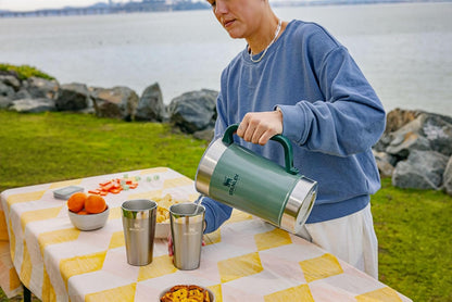 Stanley Stay-Chill Pitcher 64 oz | Cold Water, Beer, and Drink Pitcher with Lid | Large Capacity Durable Beverage Container with Handle | Insulated Stainless Steel | BPA-Free | Frost Gloss