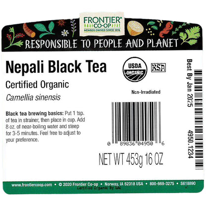 Frontier Bulk Nepali Black Tea, Organic, 1 Pound