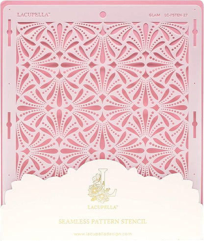 Cake Decorating Stencil for Tall Buttercream Cake, Royal Icing, Ganache, Paint, Airbrush (Glam)