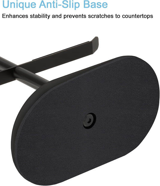 Cup Holder Tree with 6 Hooks, Metal Coffee Mug Rack Stand (Black)