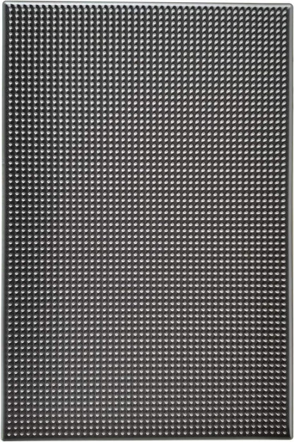 17.7" x 11.8" Rubber Bar Mats, Non-Slip and Anti-Spill Non-Toxic Soft Rubber Mats, Coffee Bars, Bars, Restaurants and Barbers Service Mats, Gray, 1Pack