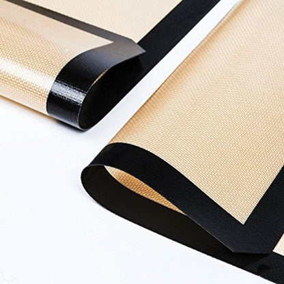 NonStick Baking Mats for 15 inch Sheets 2-Pack | Silicone Nonstick Baking Mats 10 x 15 inches | Cookie Sheet Mat 10x15 | | Silicon Mats 15x10 in
