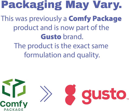 GUSTO [12 oz. - 100 Count Insulated Kraft Ripple Paper Hot Cups, Disposable Coffee Cups With Lids - Ideal for Hot Beverages, Travel, and Office Use (Formerly Comfy Package)