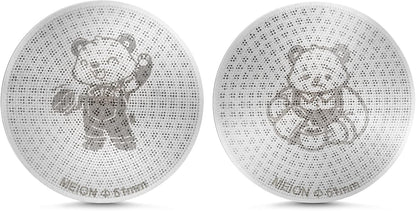 MEION 51mm Espresso Puck Screen-2 Pack 0.8mm Thickness Espresso Filter Screen, Reusable Metal Coffee Filter for Bottomless Portafilter Basket 51mm, Stainless Steel Coffee Puck Screen