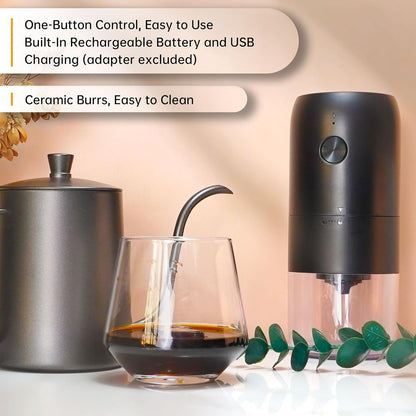 SuperCook Coffee Pour Over Kit Hand Drip with Kettle, Electric Grinder, Camping Travel Coffee Kit Ideal for Anniversary Birthday Gift