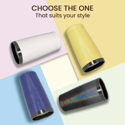 MEWAY 20oz Tumbler Double Wall Vacuum Insulated Travel Glitter Mug,Stainless Steel Tumblers with Lid and Straw, Powder Coated Coffee Cups for Woman (Rainbow White,1)