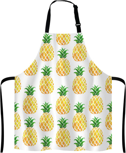 Funny Hipster Baking Apron Novelty Cooking Chef Present For Men Womens Baking Present Full BBQ Grilling Kitchen Apron Pineapple