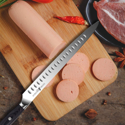 TUO Turkey Brisket Knife, 12 Inch Slicing Knife, High Carbon 1.4116 German Steel, Ergonomic Pakkawood Handle with Gift Packaging - Falcon Series