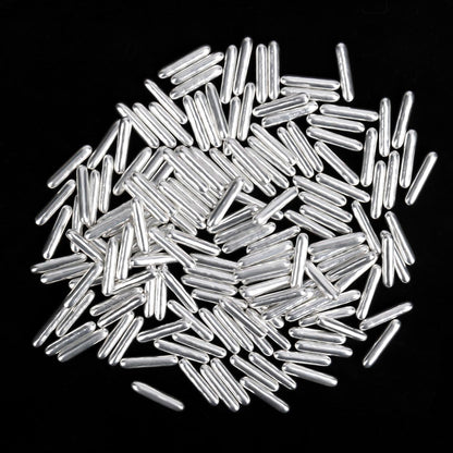 Twisweet Silver Rods Sprinkles, Edible Sugar Sprinkles for Cake Decorating, Candy Rods for Baking Cake Topper Ice Cream Cupcake Cookie Donut Decorations, Wedding Valentines Birthday Party Christmas Easter Supplies (130g/4.58oz)