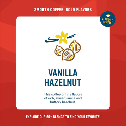 Cameron's Coffee Single Serve Pods, Flavored, Decaf Vanilla Hazelnut, 12 Count (Pack of 6)