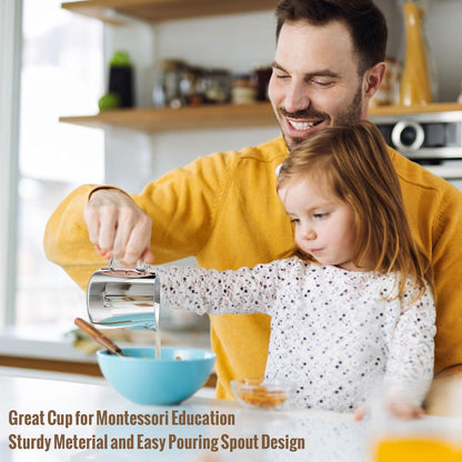 HULISEN Milk Frothing Pitcher, 6.8oz/200ml Stainless Steel Milk Frother Cup, Small Steaming Pitcher for Espresso Machine, Latte Art Pour Cup