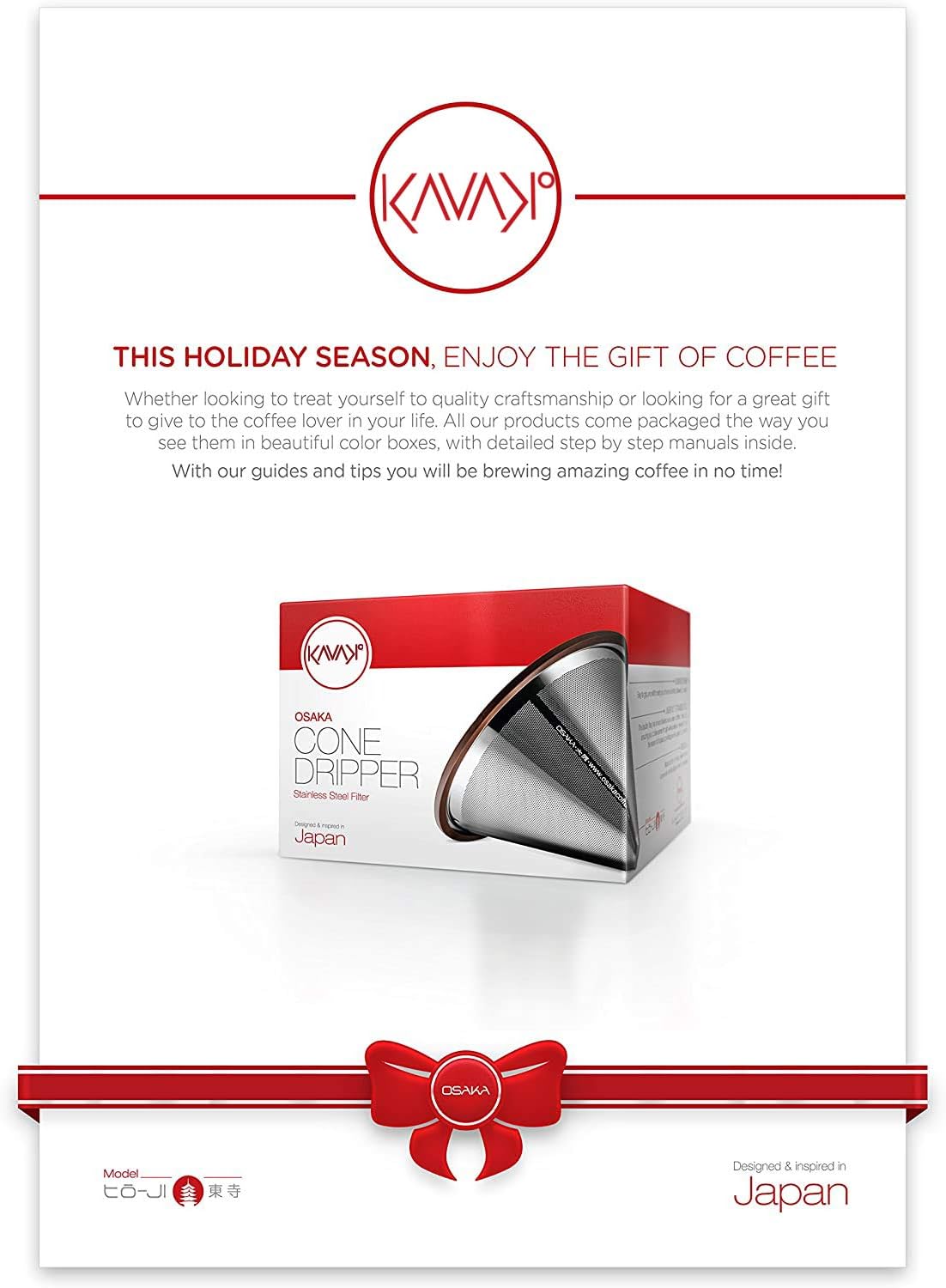 Reusable Metal Coffee Filter with Double-layer Stainless Steel, Coffee Dripper, Compatible with Chemex, Hario V60 emex, Hario and Other Carafes, Paperless Coffee Filter for Sustainable Brewing