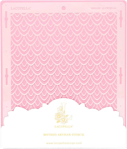 Cake Decorating Stencil for Tall Buttercream Cake, Royal Icing, Ganache, Paint, Airbrush (Shiloh)